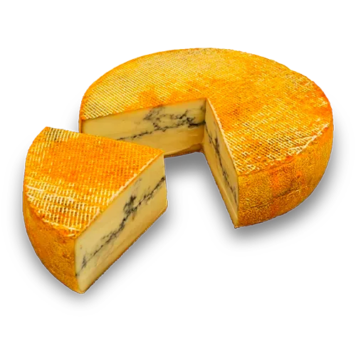 Queso azul de corteza amarilla